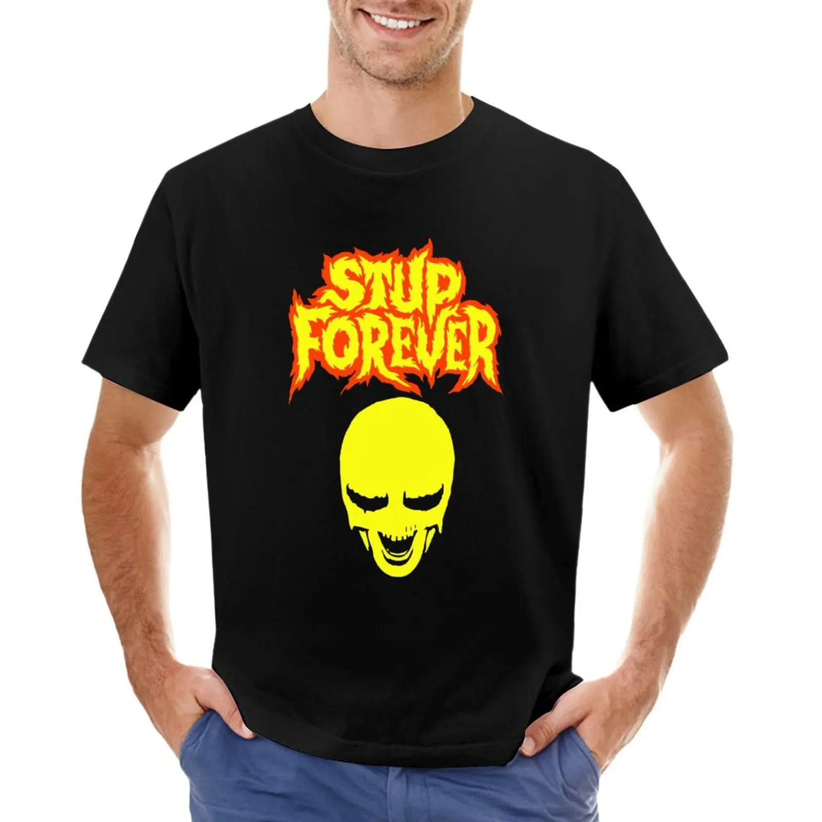 STUPEFLIP T-Shirt plain t-shirt black t shirt black t shirts for men