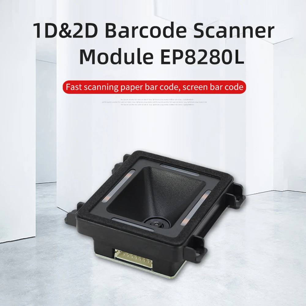 Embedded Barcode Scanner Self-Induction 1D 2D QR Bar Code Reader Module Support RS-232/ TTL/USB Auto Scanning for Gate Machine