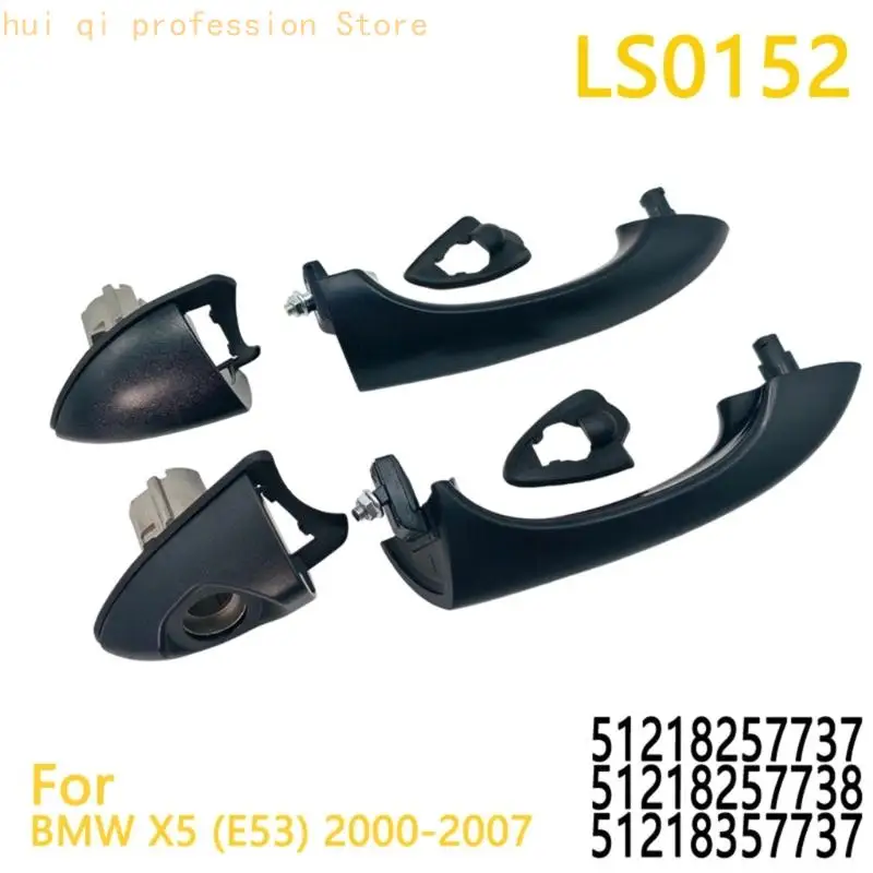 Außentüröffnungsgriff-Baugruppe für E53 2000–2007, 51218257737, Schwarz H8WE – Detail 6