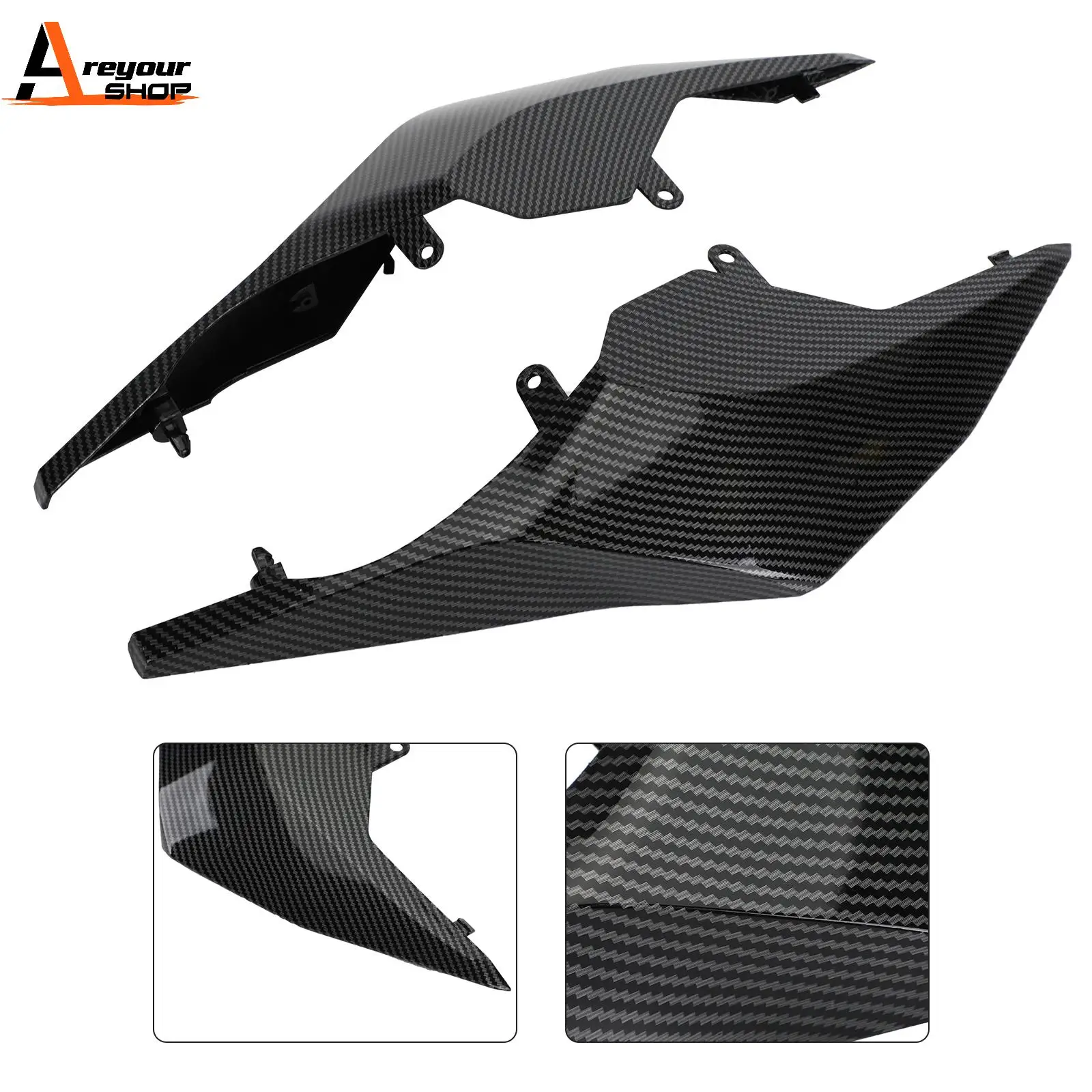 

Areyourshop for Honda CB650R/CBR650R 2019 2020 Rear Tail Side Seat Panel Trim Fairing Cowl Cover Motorcycle Parts