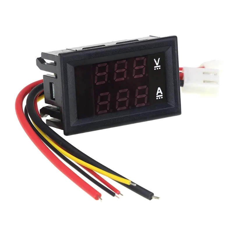 Digital Voltmeter DC 100V 10A Voltmeter Ammeter Blue + Red LED Amp Dual Digital Volt Meter Gauge Electromobile Motorcycle Car