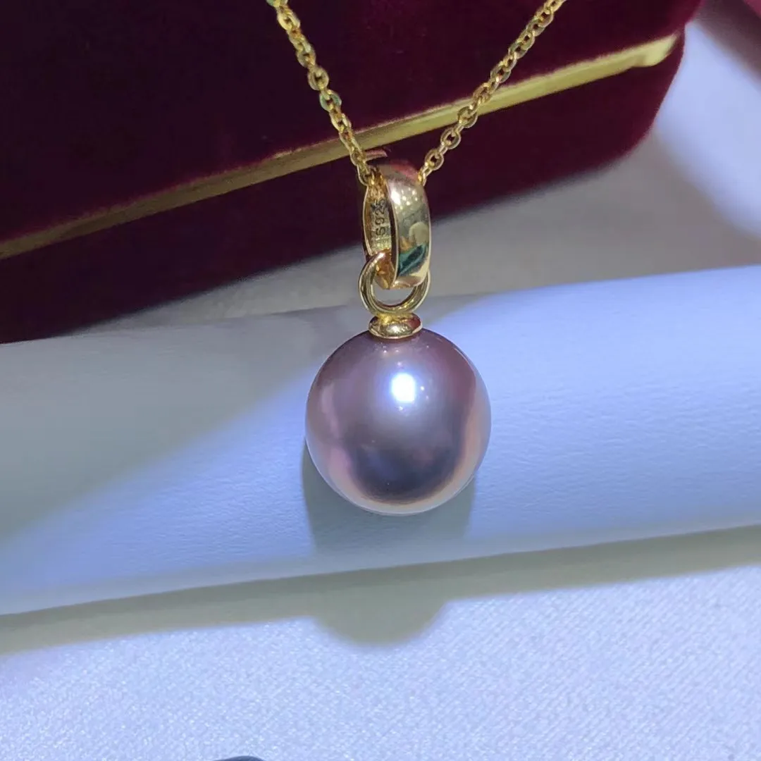 

Оптовая продажа, подвеска из стерлингового серебра S925, базовые крепления, фурнитура, детали, аксессуары для жемчуга 9-13 мм, 10 шт./лот