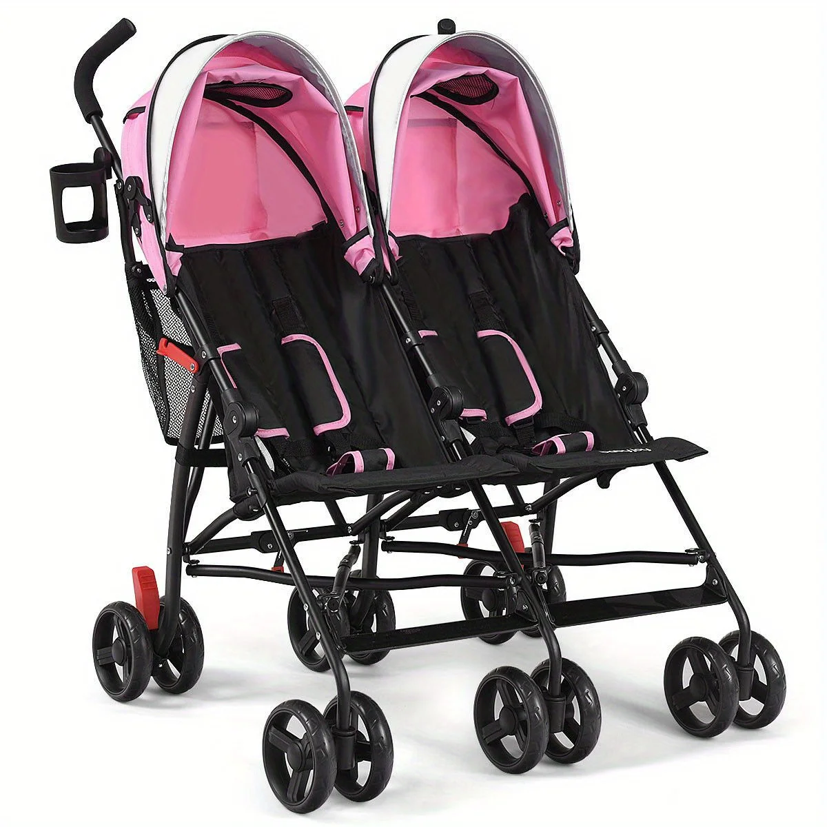 Foldable Twin Baby Double Stroller Kids Ultralight Umbrella Stroller Pushchair