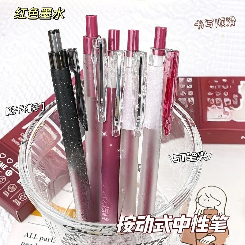 Neutral press pen, correct error correction questions, correct red pen