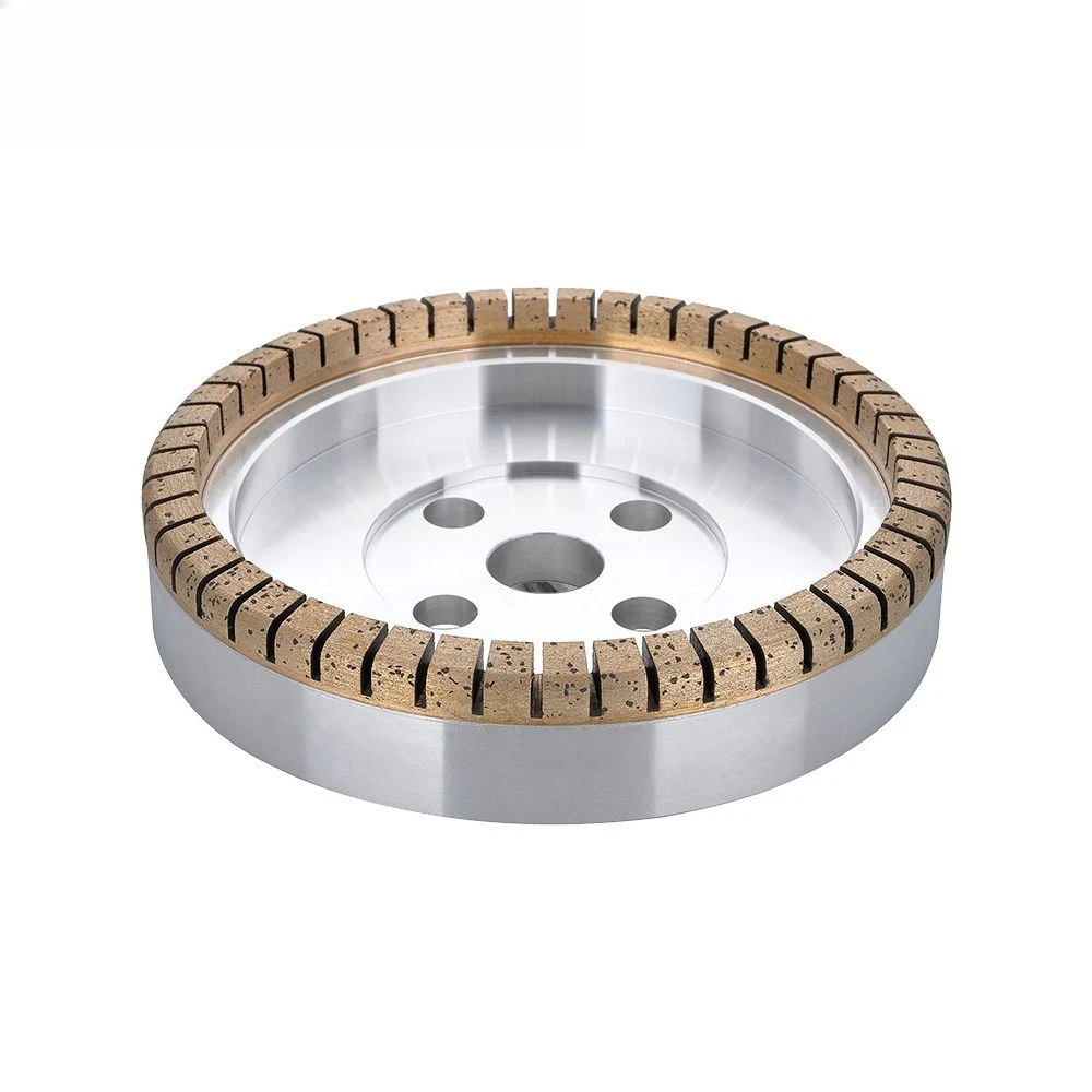 High Quality Full Segmented Profile Diamond Grinding Wheel Outer Segmented Beveling Diamond Wheel for Glass Grinding STOCK