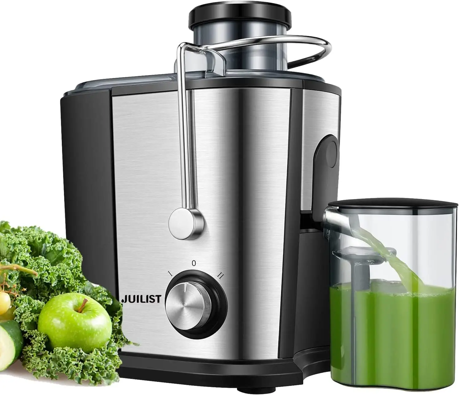 

Anti-Drip Centrifugal Juicer with 3-Inch Chute, 2 Speeds, Easy Clean for Fruits & Vegetables