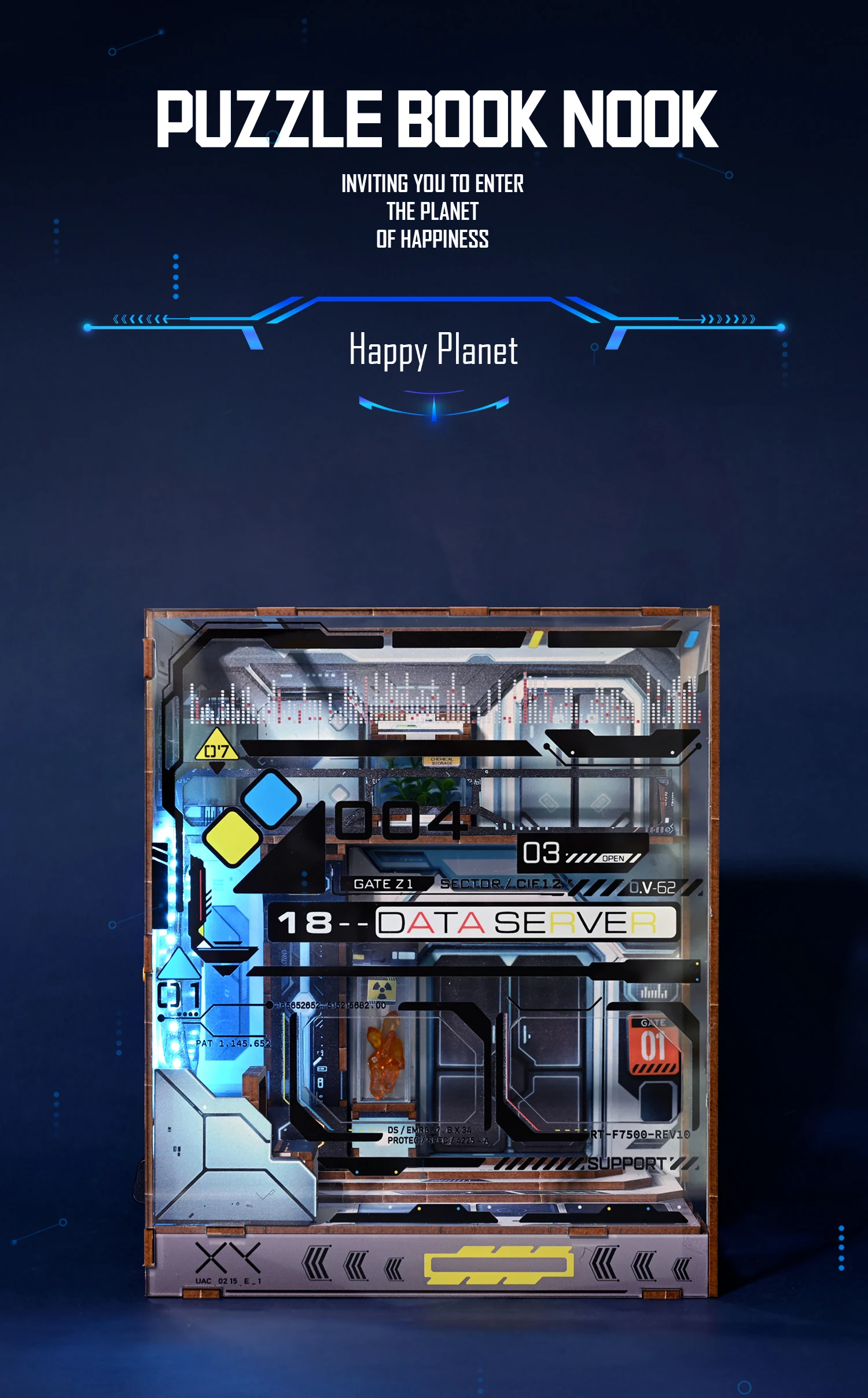 لتقوم بها بنفسك كتاب الزاوية الرف إدراج عدة ثلاثية الأبعاد لغز خشبي بيت الدمية التجمع بناء نموذج الدفتين مع الأثاث مصباح ليد هدايا عيد الميلاد