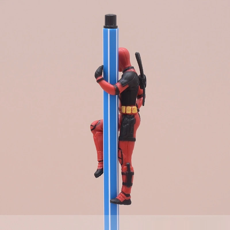 Deadpool Model Ornament With 4 Different Crawling Pen Poses Playful And Enchanting Version Of Deadpool Figurine Doll Model Toy