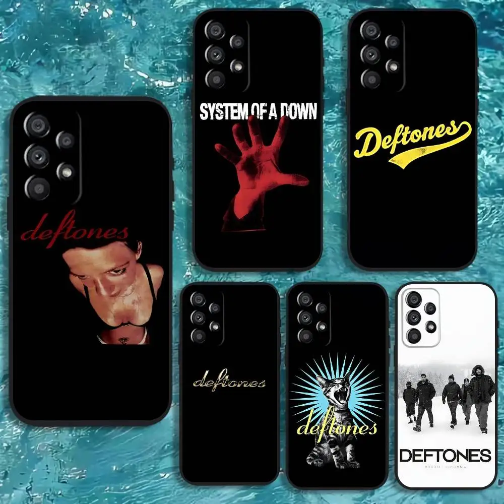 

Band D-Deftones Phone Case For Samsung Galaxy A20,A21s,A22,A31,A32,A52,A53,A72,73,A80 Soft Black Cover