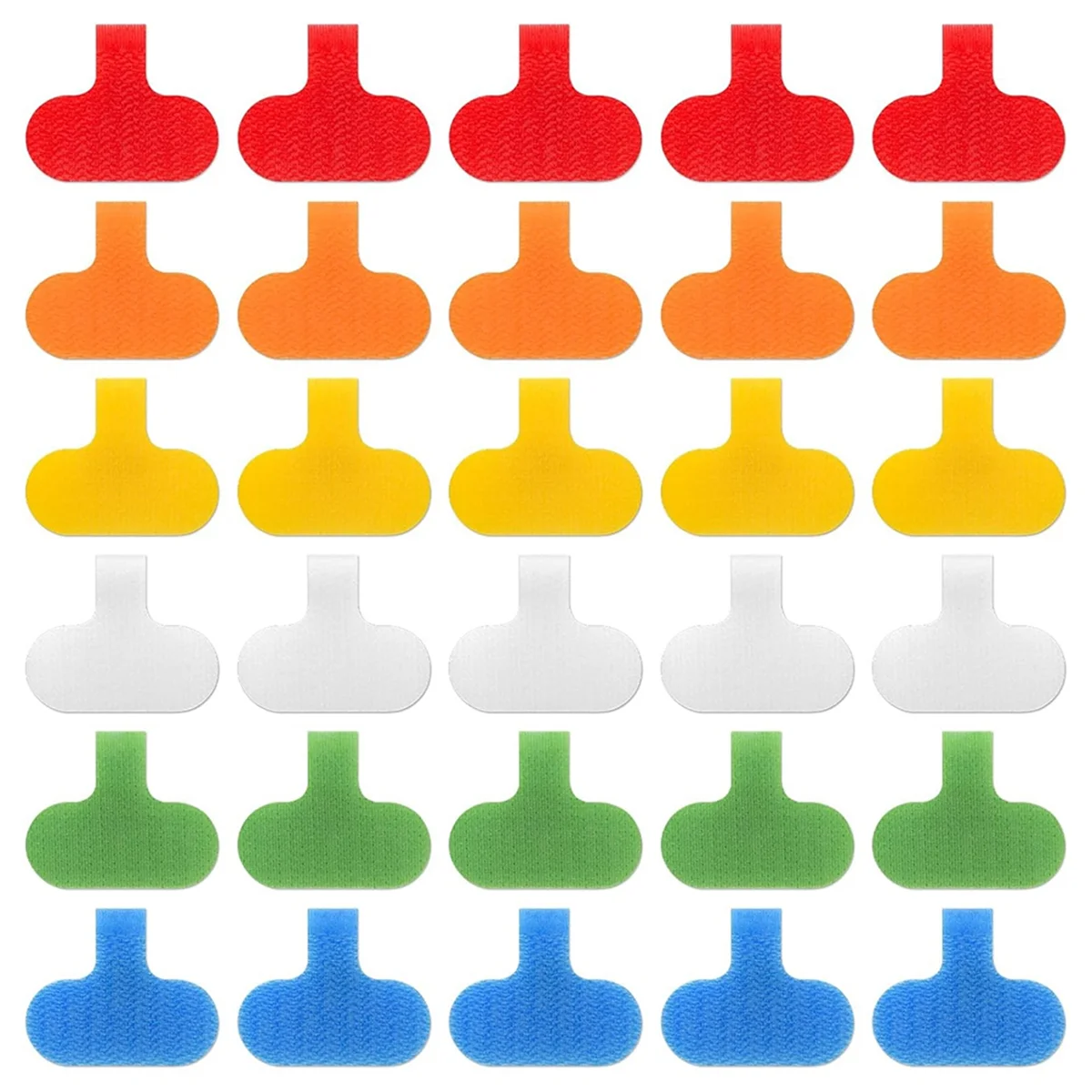 

ABKO-30 PCS Cable Labels Cord Labels Multi-Color Write on Wire Labels Tags for Cable Management and Identification