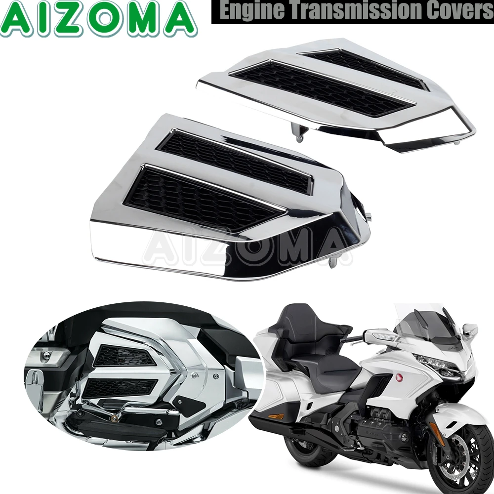 For Honda Gold Wing GL1800 F6B Tour DCT Accessories Fairing Radiator Grill Cover Engine Transmission Covers Chrome GL 1800 18-22