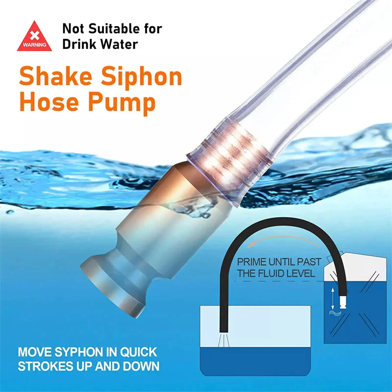 

3M Safety Self Priming Copper Siphon Refueling Gas Syphon Jiggler Hose For Pump Gasoline Fuel Oil Water Hose Flexible Connector