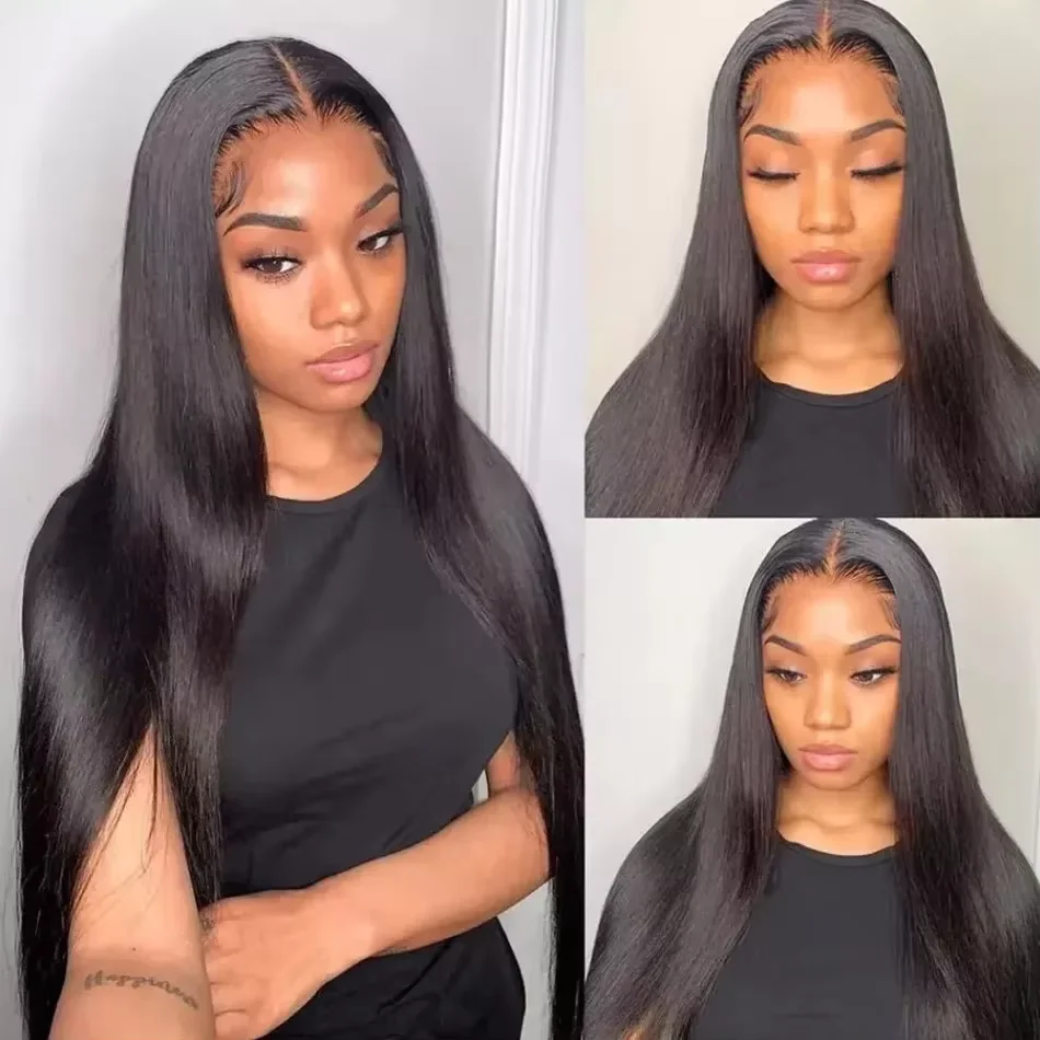 스트레이트 100% 인모 번들 10A 버진 미가공 모발 40인치 익스텐션 3 4 번들 내추럴 블랙 브라질리언 투명