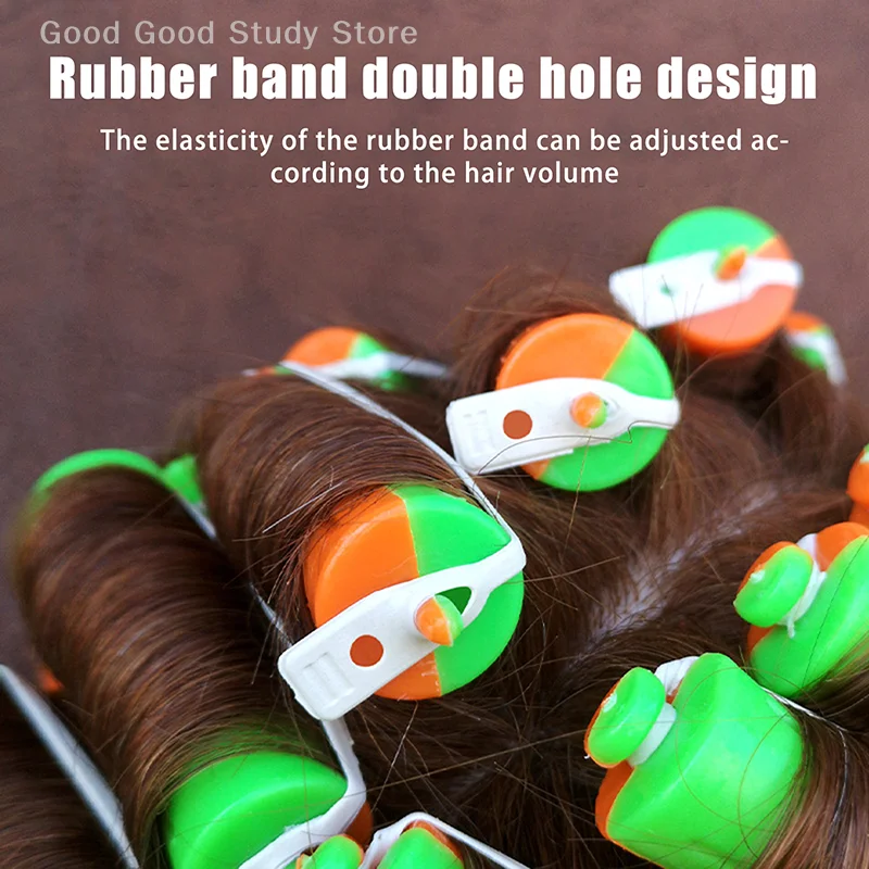 10Pcs Perm Curling Rods 8 Sizes Of Curling Irons Plastic Cold Wave Rods With Elastic Band For Women Long Short Hair DIY
