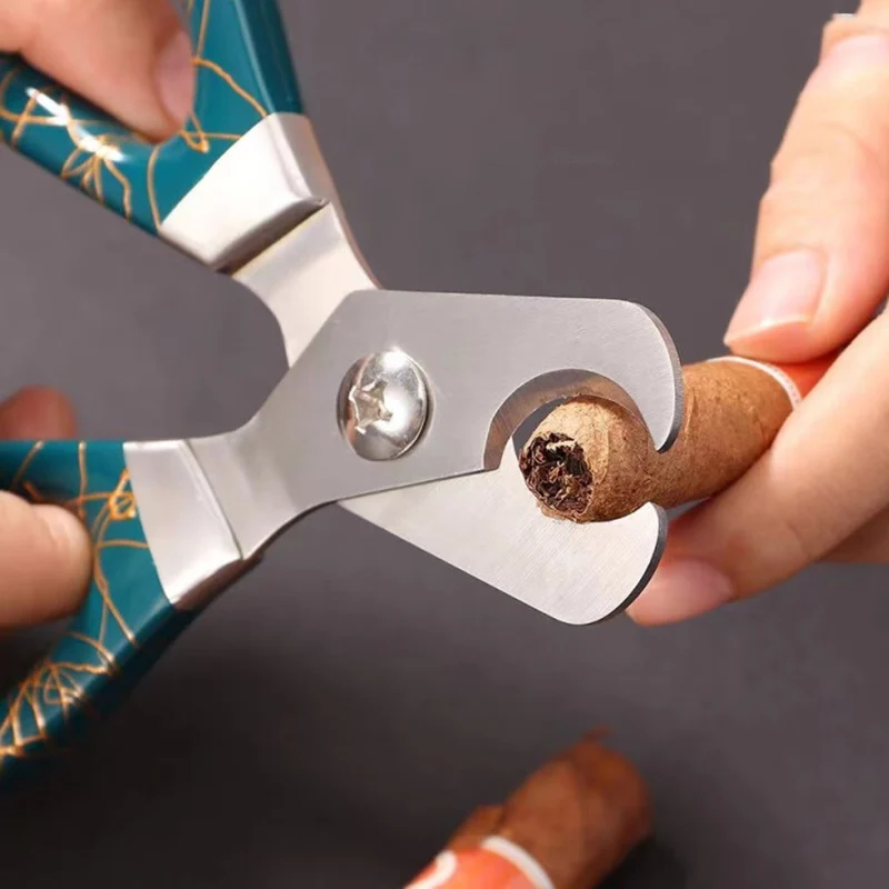 Suministros para cigarros, tijeras clásicas para cigarros, cabezal cortador, cuchillo de guillotina, accesorios para fumar para cigarros Cohiba