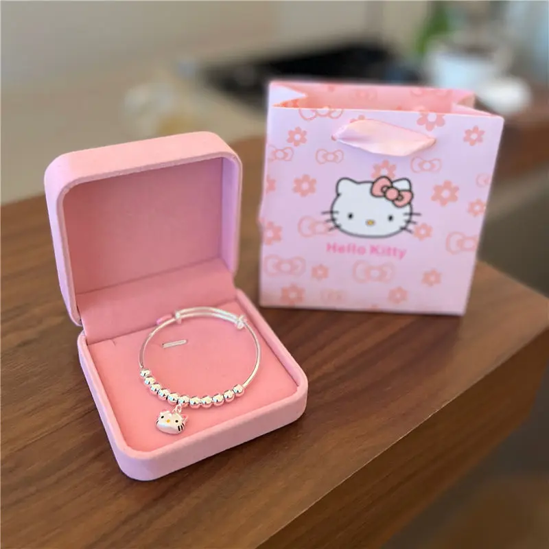 Hello Kitty animation peripheral creative cartoon doll pattern girl heart sweet bracelet accessories high-looking holiday gift