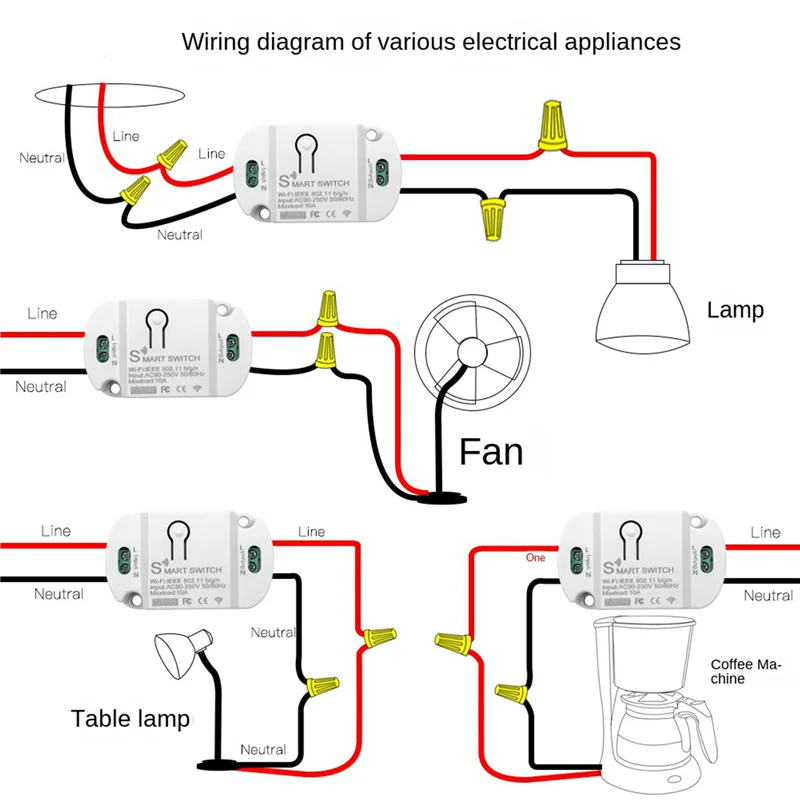 BTLIFE-2X Tuya Wifi Smart Switch 10A Wireless Timer Smart Home LED Light Smart Life APP Voice Control Automation Module