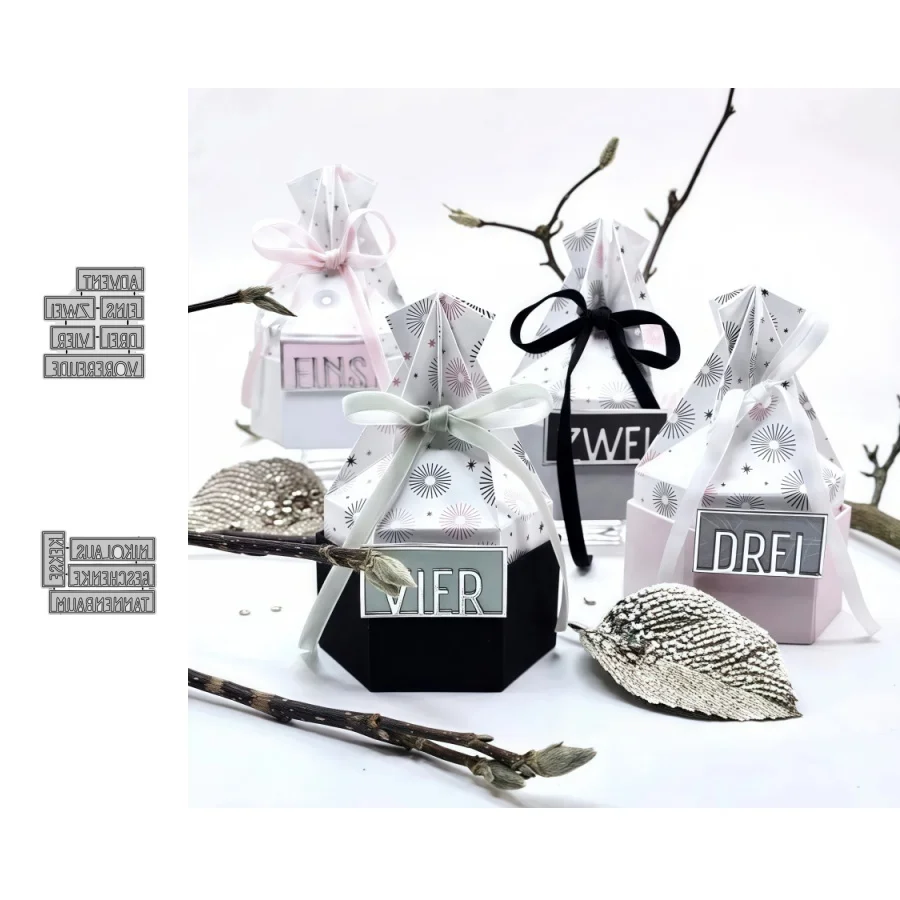 2026 Neuankömmling Weihnachtsgrüße in einem Bilderrahmen, Metall-Stanzformen für DIY Scrapbooking, Kartenherstellung, Schablone, Fotoalben