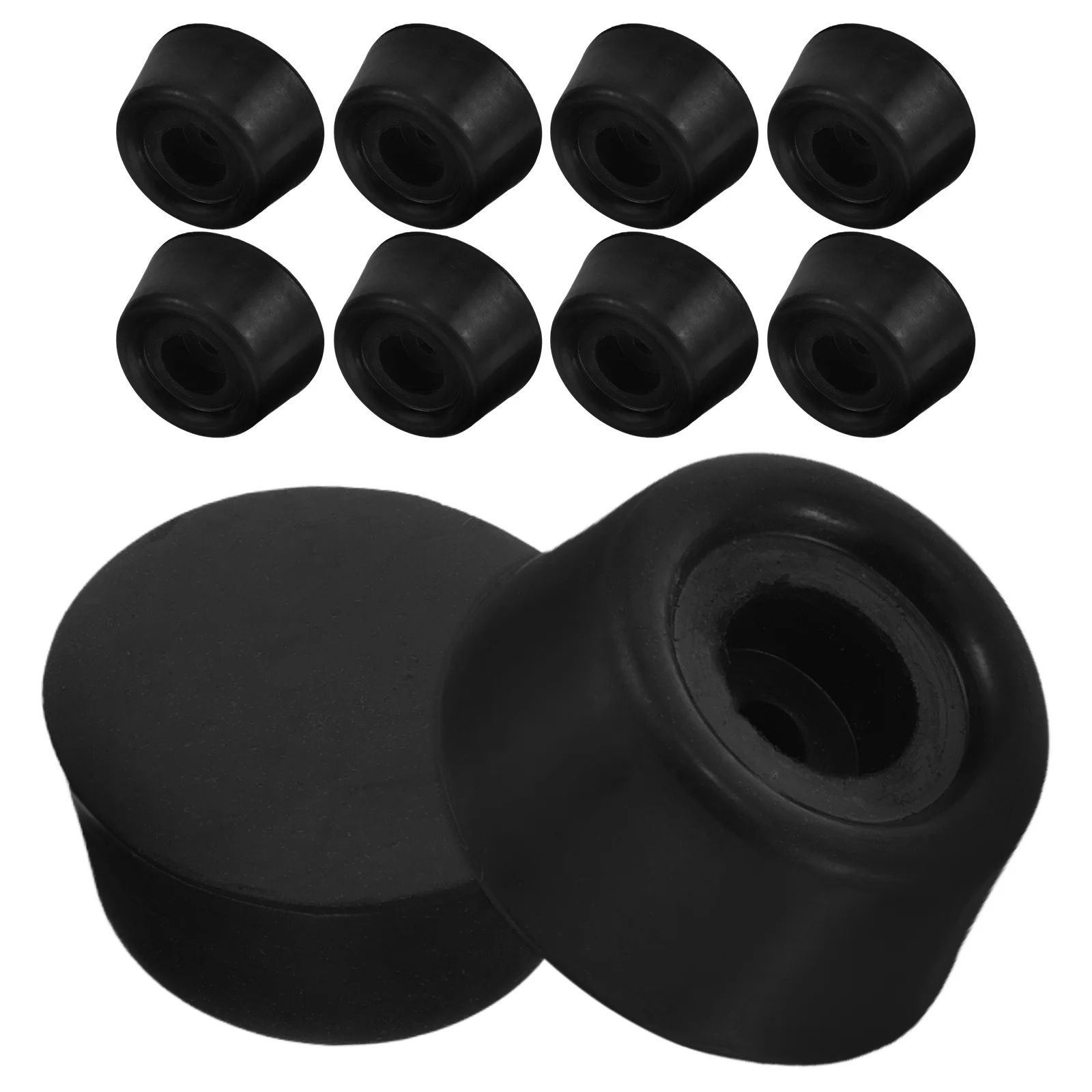 

10Pcs Pool Cue Rubber Protector Billiard Cue Bottom Tail Protective Cover Rubber End Caps for Pool Stick Replacement