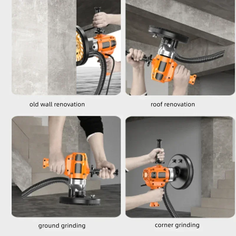 1PC Concrete grinder cement block grinder wall planer polishing machine high-power concrete grinder