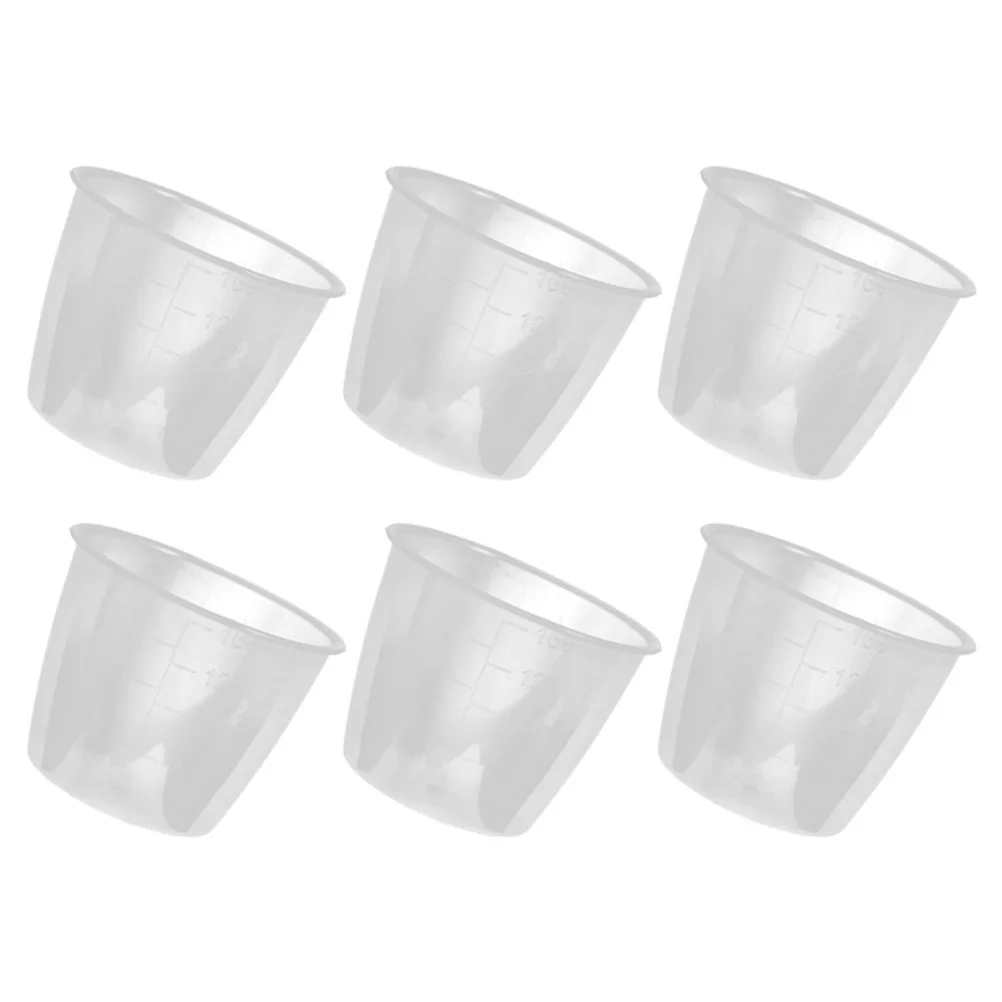 

6 Pcs Rice Cooker Measuring Cup Cups Plastic Liquid for Dry Ingredients Pp Transparent
