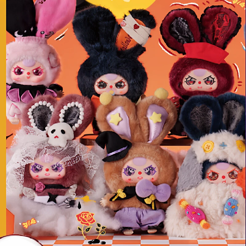 

2025 Hallowee Limited Surprise Blind Box Hot Baby Three Old Halloween Night Castle Adventure Kawaii Plush Doll Children Toy Gift