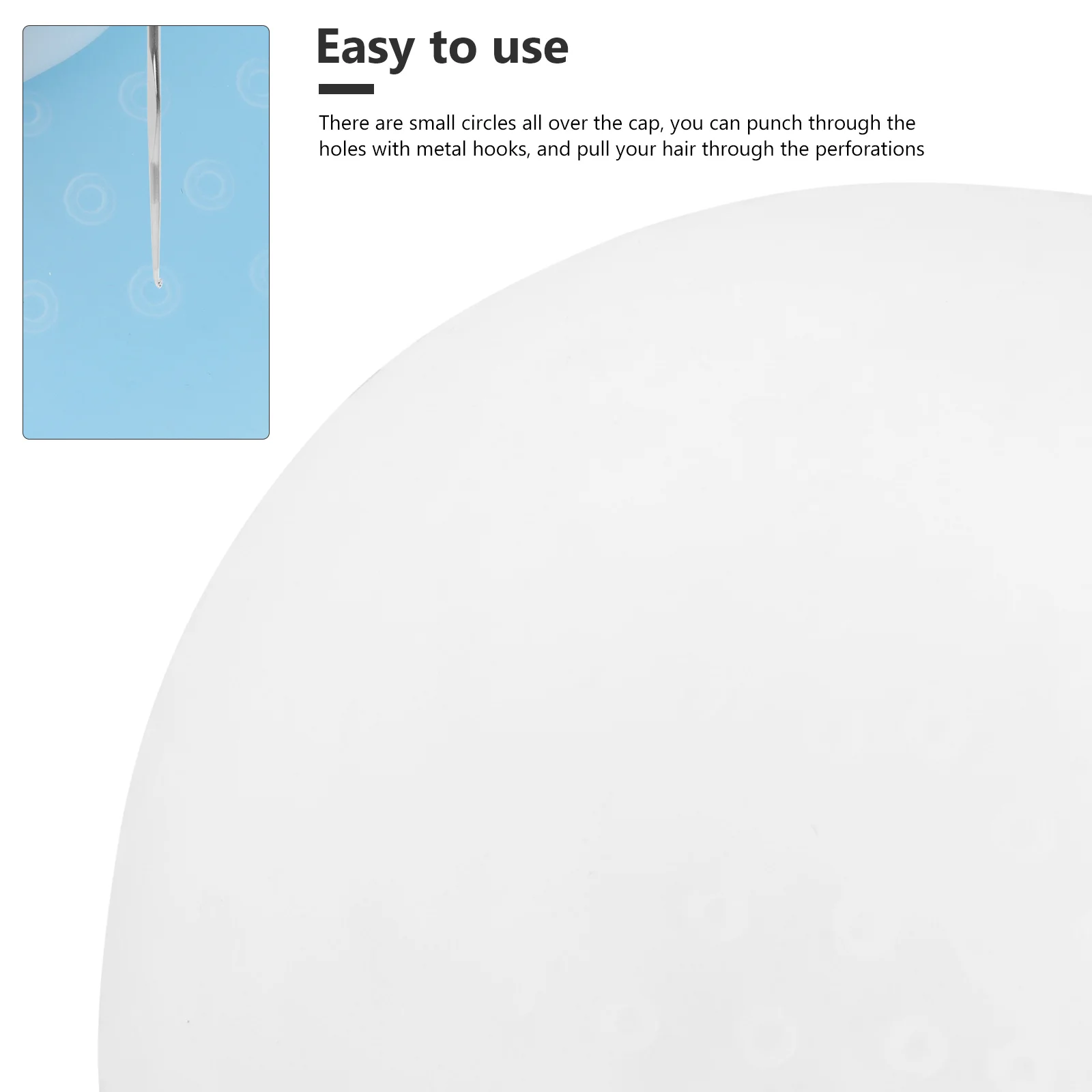 

1Pcs Silicone Hair Dyeing Cap Highlighting Hat Flexible Durable Reusable Hair Coloring Tool for Salon Hairdressing Supplies