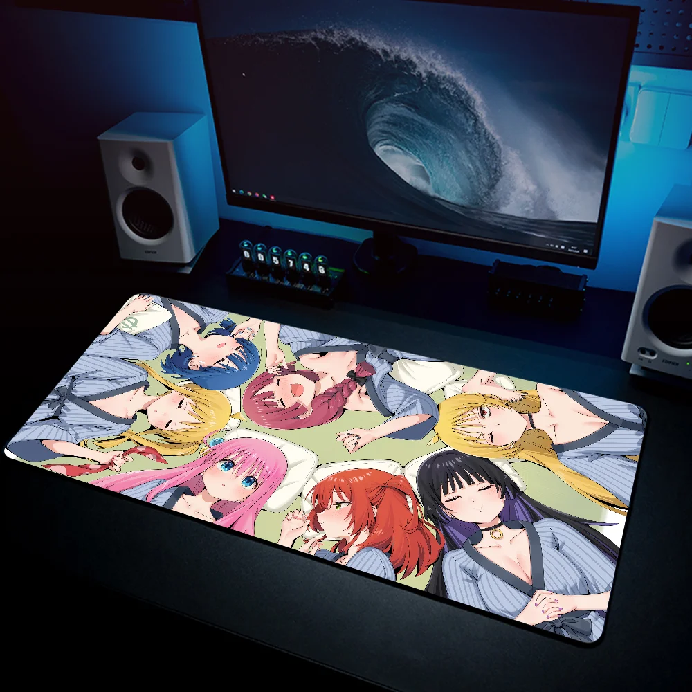 Anime B-Bocchi The Rock! Mousepad Mouse Mat Desk Mat With Pad Gaming Accessories Prime Gaming XXL Keyboard Pad