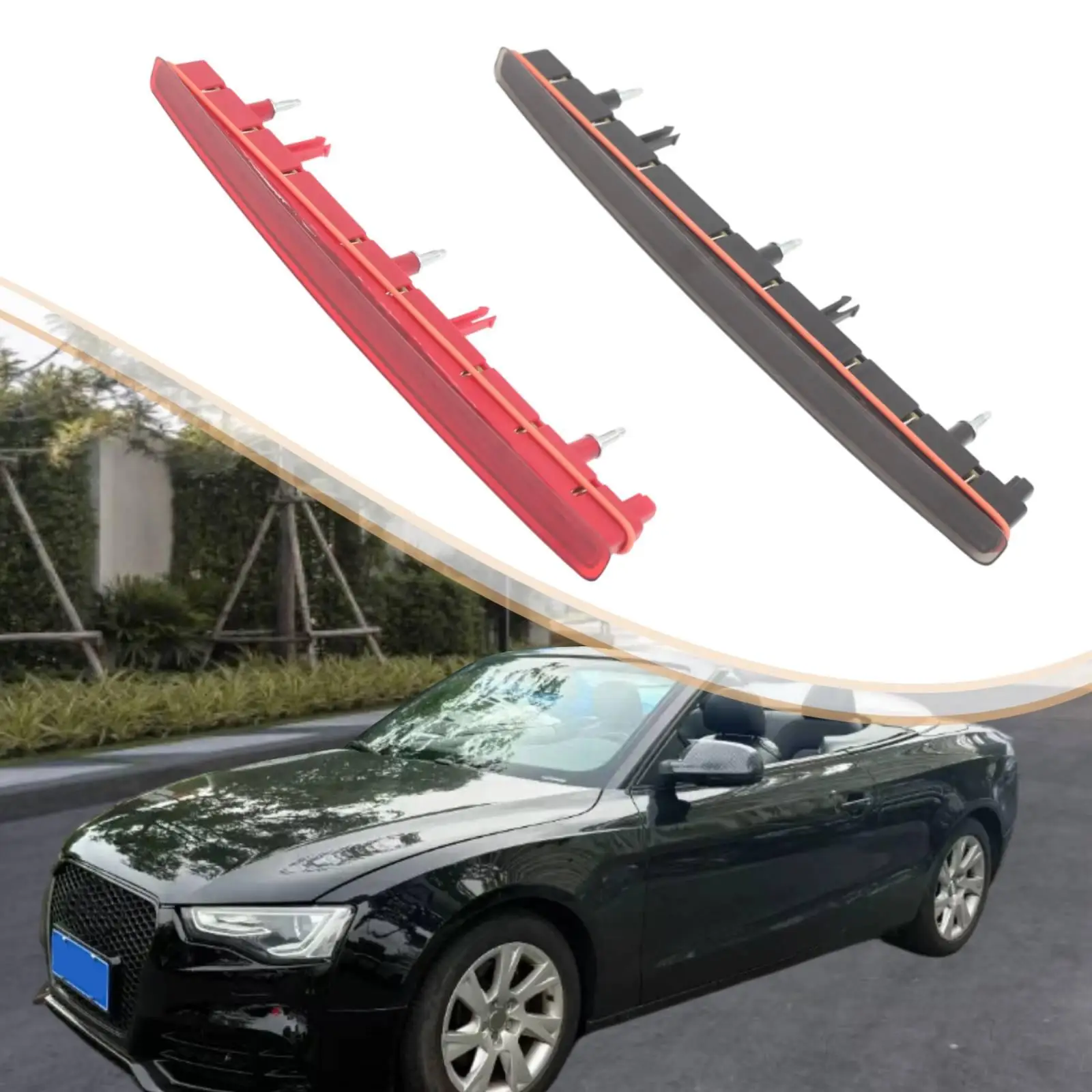 High Mount 3rd Third Brake Light Tail Lighting Accessories Waterproof Plastic for Audi A5 Cabriolet view 5