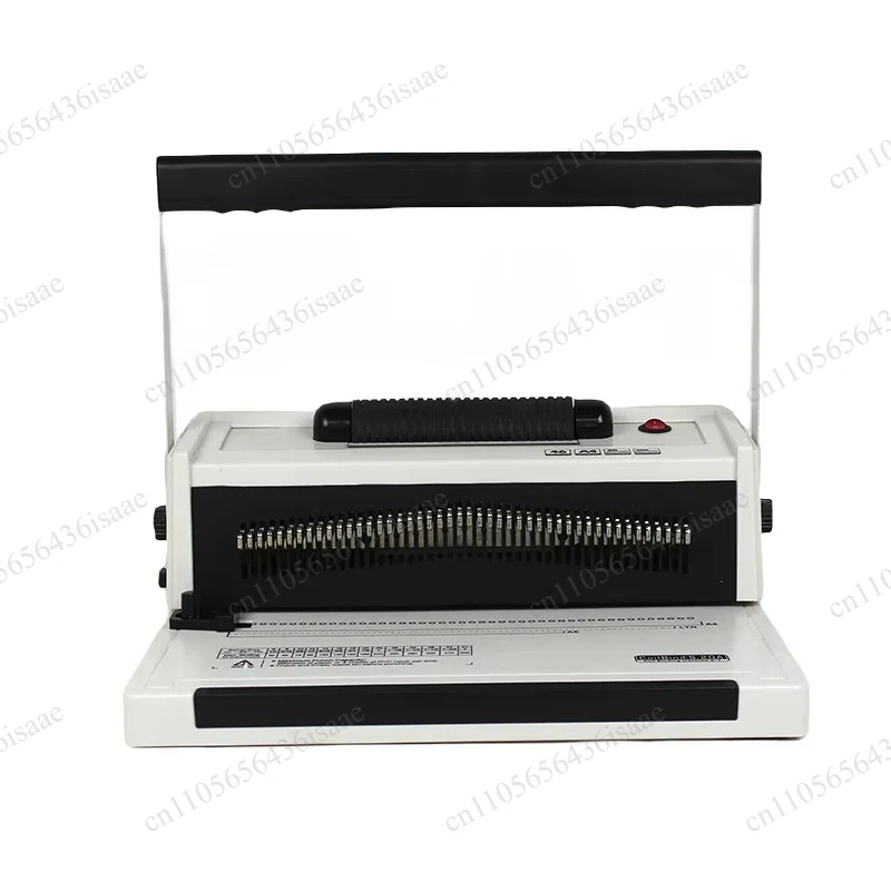 S20A Electric Single Coil Binding Machine, 46 Round Holes Spiral Ring Binder for Text Book Coil Binding