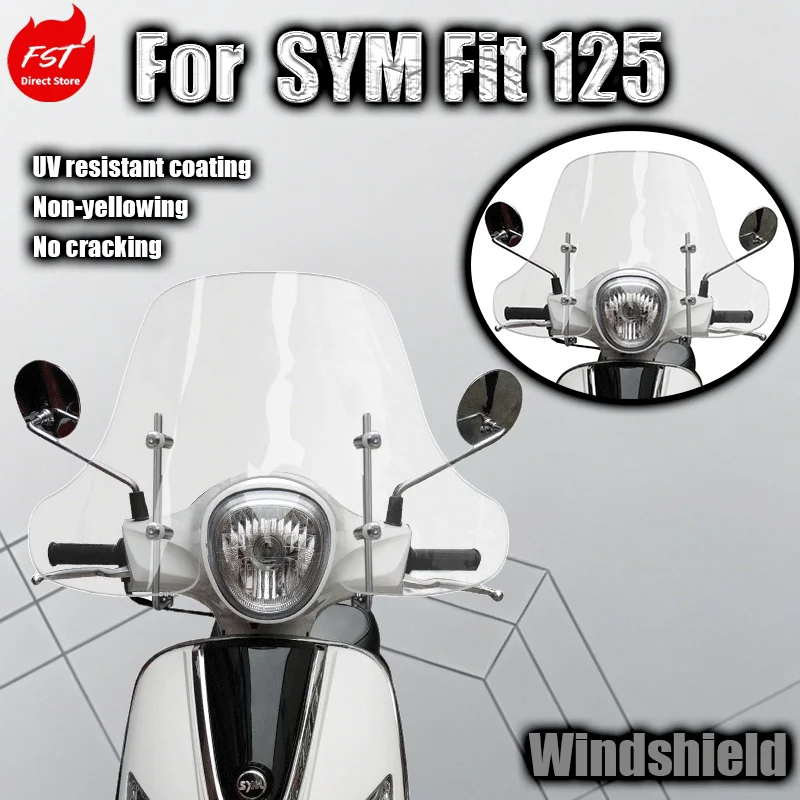 For modifying and widening the windshield of SYM Fit 3 4 and Fit 125 windshields and front windshield guards