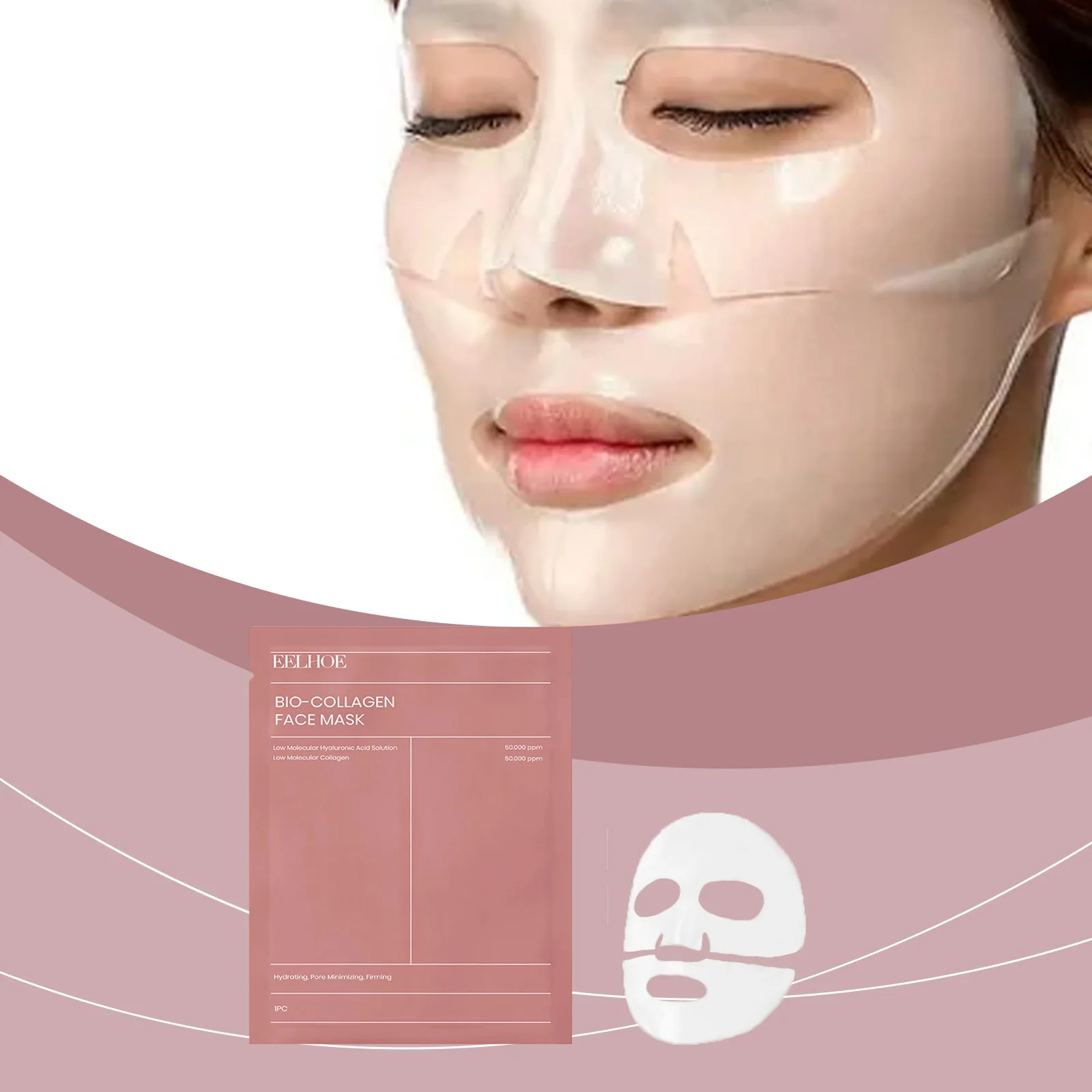 

EELHOE Collagen Mask Tender, Smooth, Rich and Nourishing Skin, Brightening Skin, Hydrating and Moisturizing Skin Care Mask