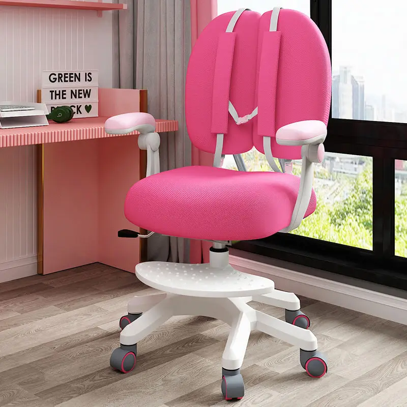 Children's study chair, student chair, seat position correction, adjustable lifting stool, desk, desk chair.