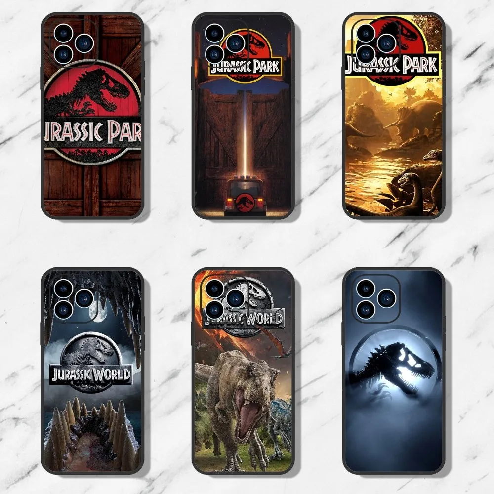 Film J-Jurassic P-Park Phone Case For iPhone 11 12 13 14 15 Mini Pro Max Plus 8 xr xs Black Shell