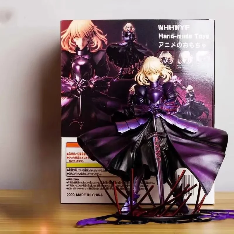 Aniplex Black Saber Matou Sakura Figure Fate/stay Night Saber Alter Makiri No Hai Pvc Action Figure Collection Toy Uv Lamps Wil