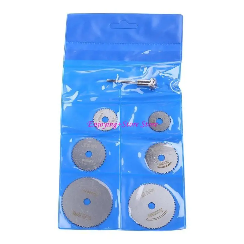 G6DA 7 stcs/set mini High Speed ​​Steel Web Cirkelomrichting Roterende snijblad Wielschijven