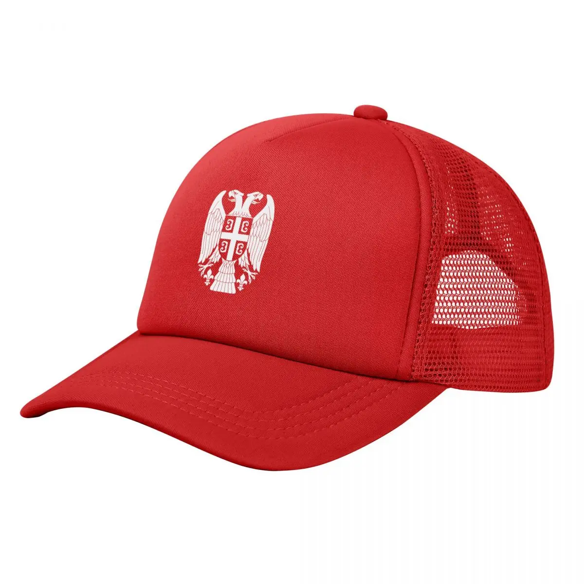 

Serbia Coat Of Arms Mesh Baseball Caps Men Women Outdoor Sun Hats Srbija Dad Hat Breathable Trucker Cap Summer Trucker Caps