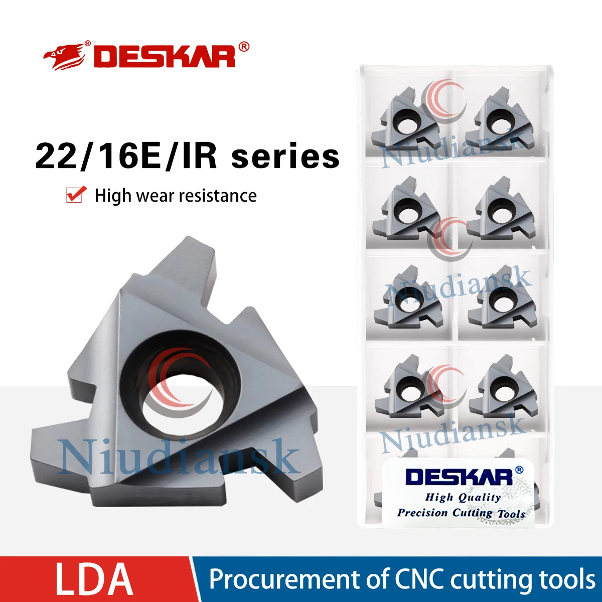 16ER/16IR 2.0TR 3.0TR LDC 22ER/22IR 4.0TR 6.0TR LDA CNC 선반 내부 및 외부 나사 삽입 범용 재료용 도구