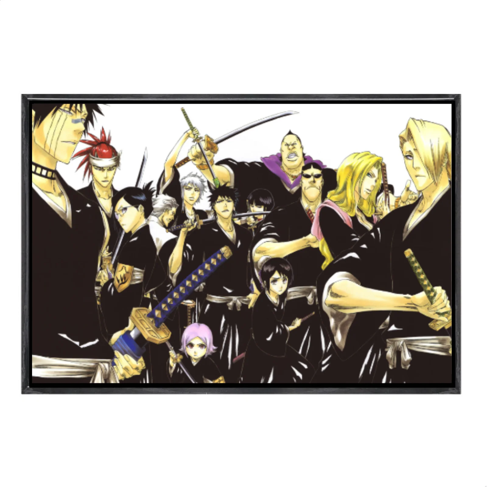 

Японская манга, многоразмерный холст, постер в двойной рамке, настенное искусство, домашний декор отбеливателя для гостиной, спальни