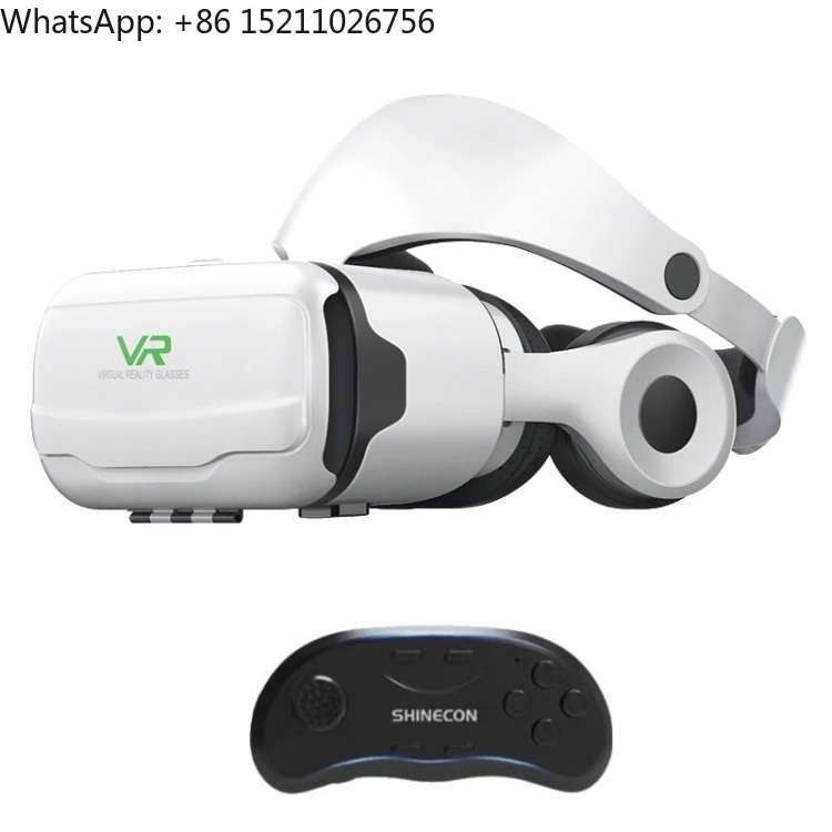 Preço por atacado VR G02EF + B01 Lidar com Celular 3D Realidade Virtual VR Jogo Capacete Óculos Com Fone de Ouvido