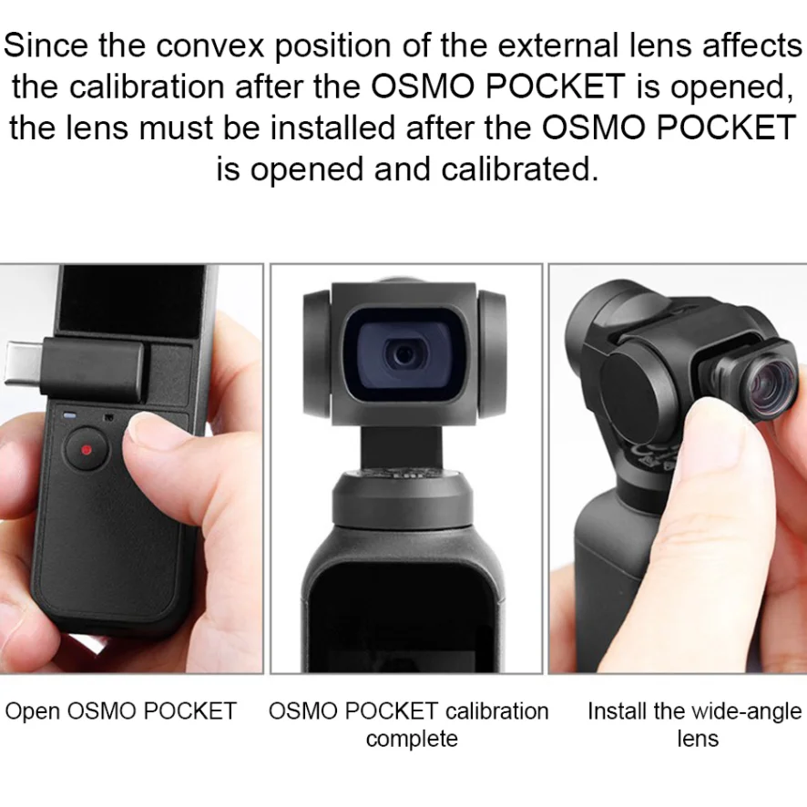For DJI Osmo Pocket 2 Filter Set Micro-Wide Angle / 10X / Fisheye Filter Lens Set, Filters Kit for Outdoor Photography Pocket2 - Image 2
