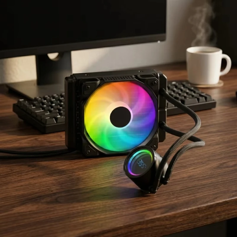Cooling Water Cooling 120mm ARGB Aura Sync High Performance G120 White for Gaming PC Desktop Computer Case