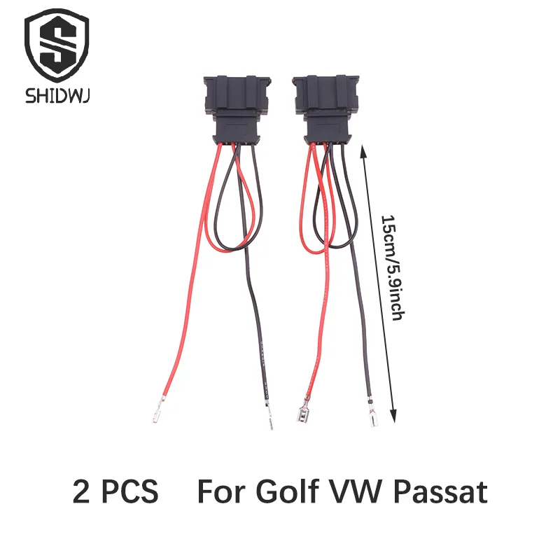 2Pcs/lot Car Speaker Wire Harness Adaptor Replace Vehicle Connection Plug Cable Connector For Golf Seat Passat Car Accessories