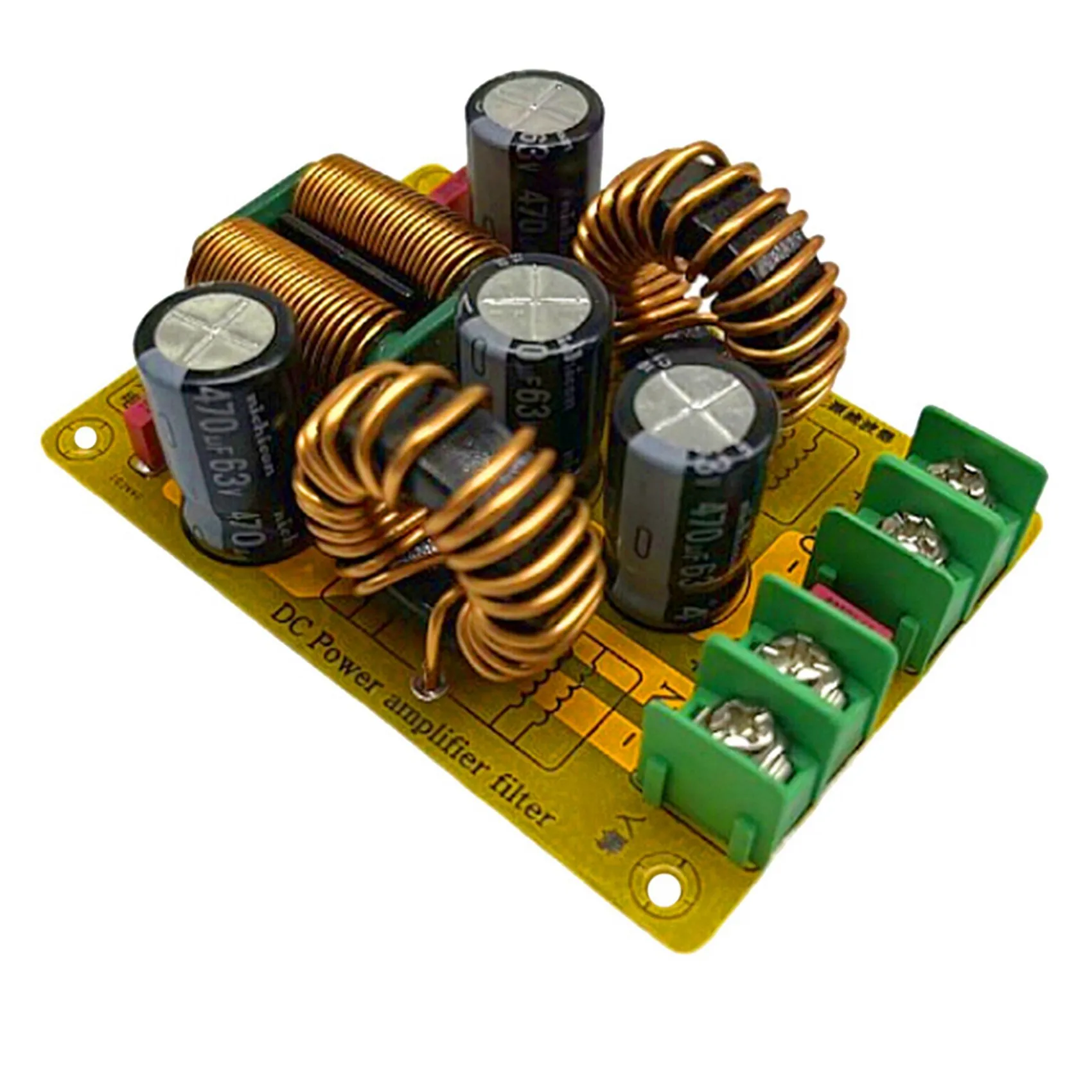 A71Z 2X DC LC Laagdoorlaatfilter 20A EMI Elimineren Elektromagnetische Interferentie Schakelende POWER EMC Auto Audio Versterker 12V 24V