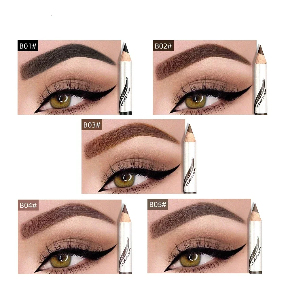 MENOW Eyebrow Pencil Makeup Eyebrow Marker Waterproof Eyebrow Tattoo for Eyebrows Enhancer Dye Tint Pen Long Lasting 5 Colour