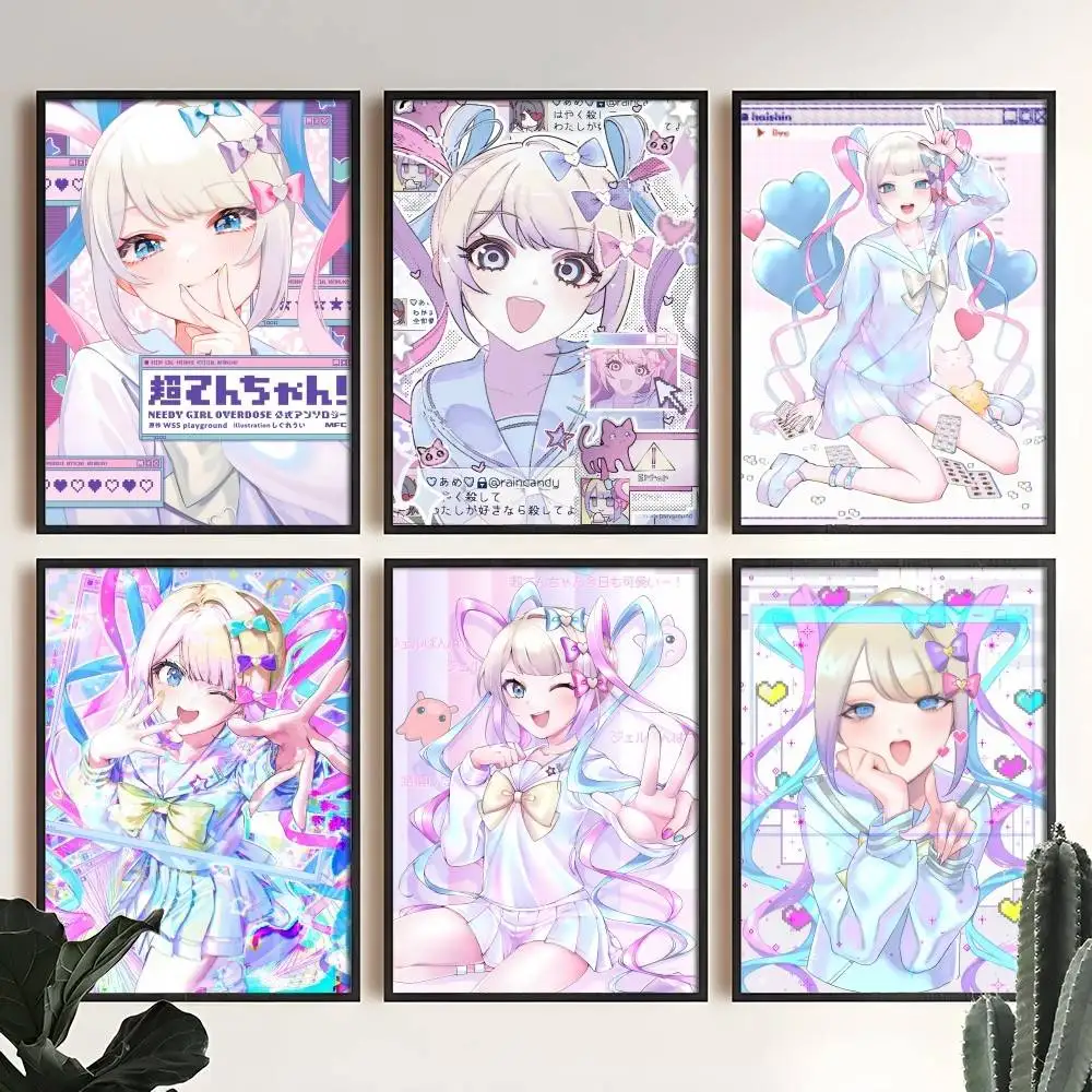 Anime Needys Girl Overdose Poster High Quality Print Home Decor Wall Art Mural Room Bar Decoration