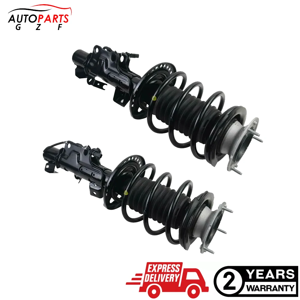 Pair Left+Right Front Shock Absorber Assys for Cadillac CTS w/ Electric 2014-20