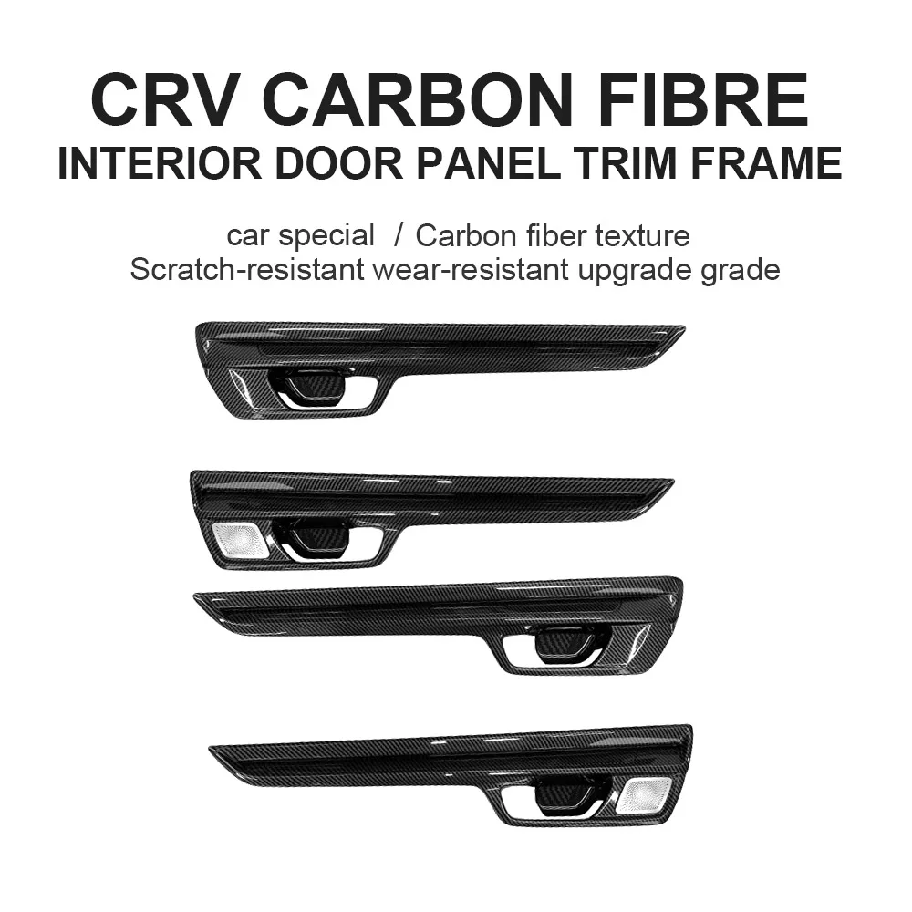 

Suitable for Honda CRV, interior door decoration, door panel handle decoration, carbon fiber interior modification