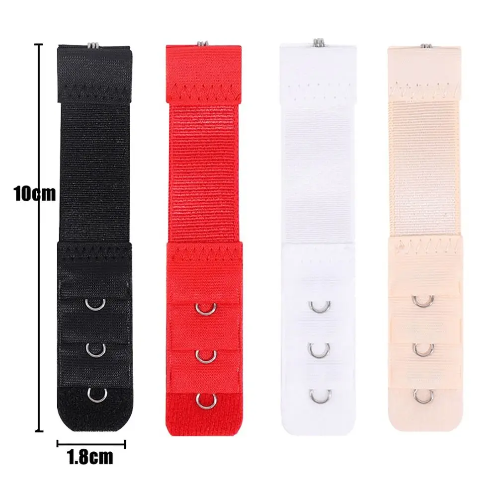 1/8 Stuks Verstelbare Bh Verlengstuk Gespen Ondergoed Accessoires Riem Gesp Riem Haak Expander Nylon Sluiting 1 Rij 3 Haken