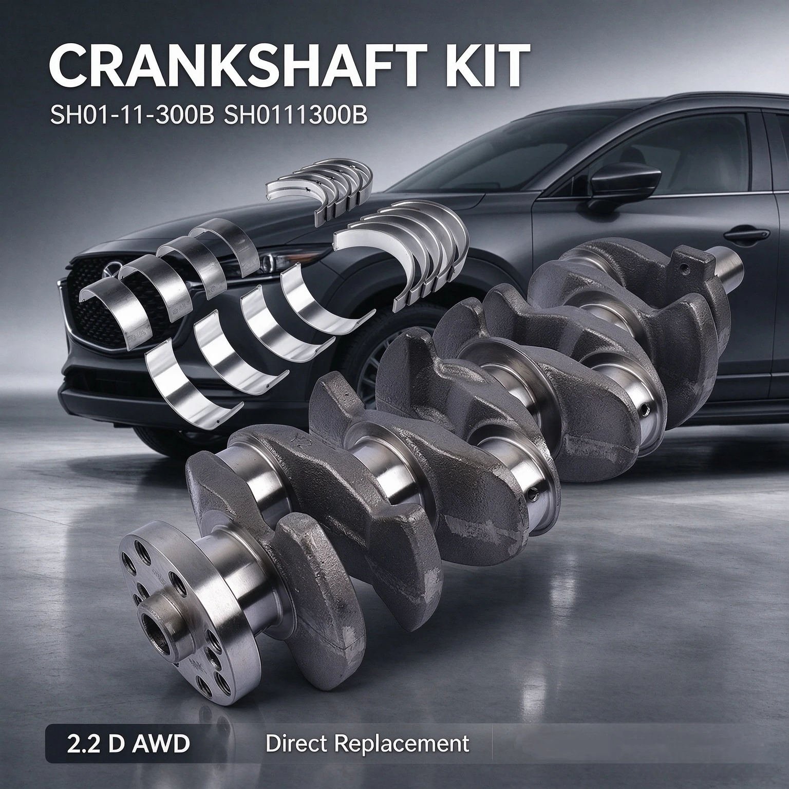 Image of AP01 Kurbelwellen-Kit für Mazda 3 BM 6 GJ CX-5 GH KE 2.2 D Skyactiv-D AWD SH01-11-300B SH0111300B
